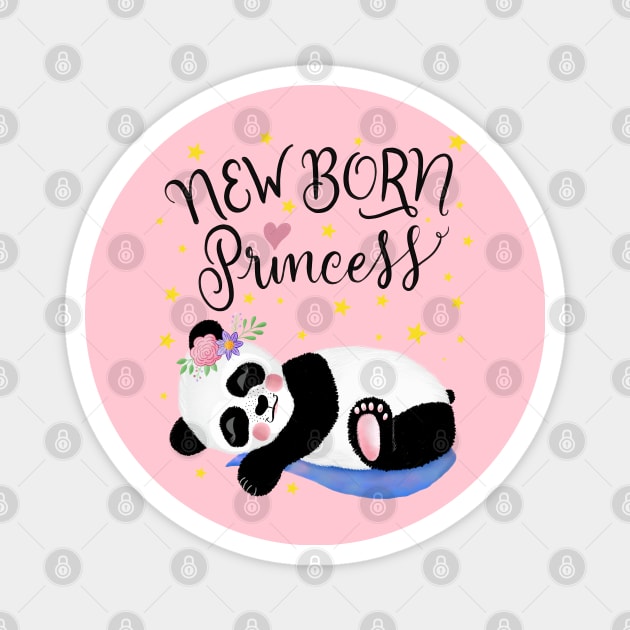 Baby Panda for girls Magnet by CalliLetters